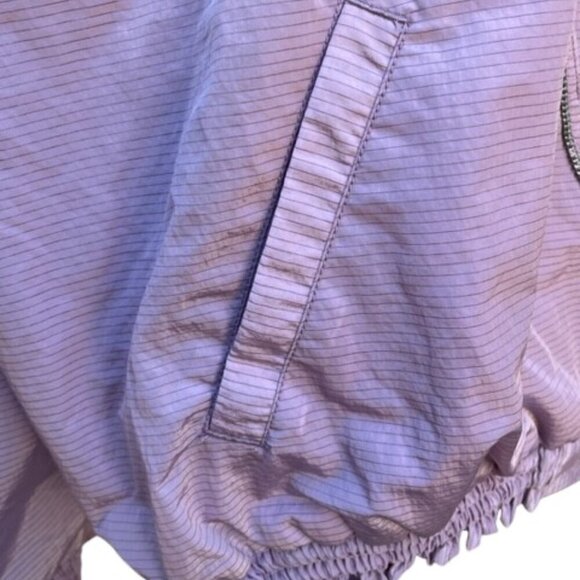 FREE PEOPLE Movement  Starting Lineup Windbreaker Bomber Purple Jacket Sml NWOT - Picture 10 of 15